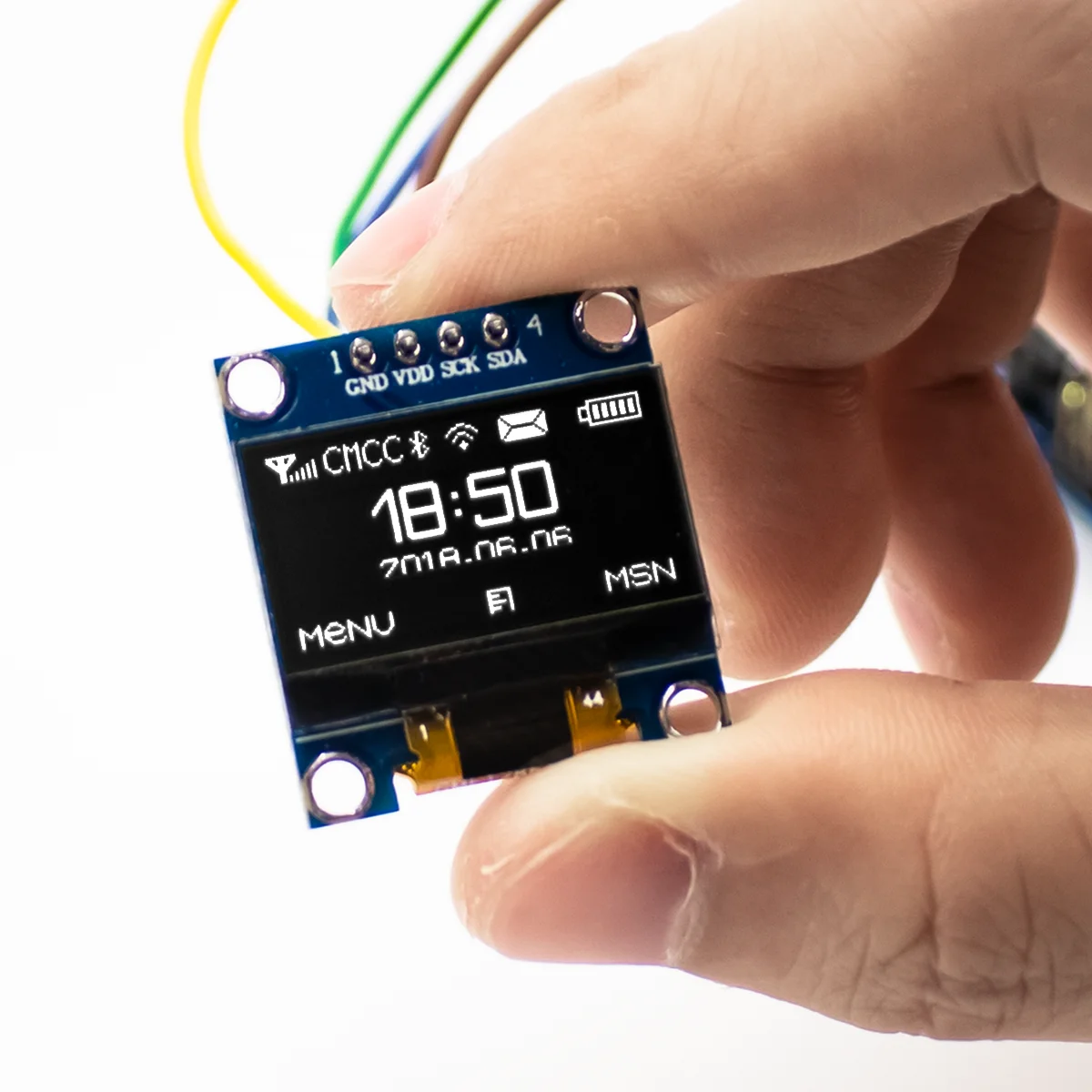 Oled Screen 0.96" Blue OLED Display Module - 128x64 I2C/IIC Interface ...