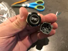 Luz LED de Metal resistente al agua, 19mm, botón de presión, arnés de cables, montaje de baño, interruptor a prueba de agua