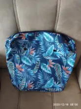 Forro de borde Floral con estampado colorido, bolsillo con cremallera interior para Mini bolsa clásica, inserto de Obag con revestimiento interior impermeable para bolsa O bolsa