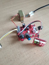 Placa de Control para máquina de soldadura por puntos, controlador de transformador, corriente de tiempo, 40A/100A, CA 110V 220V a 9V, 1 Uds.