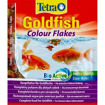 

Tetra Goldfish Colour (flakes) for all gold fishes, 12G.