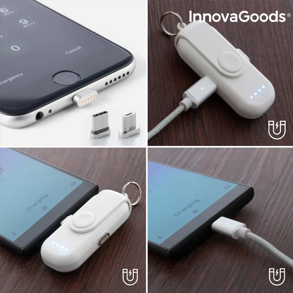 InnovaGoods Карманный Магнитный внешний аккумулятор 1000 мАч