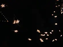 Fairy-Lights Battery-Operated Party-Use Copper 60-Star Outdoor LED Xmas Long for Silver-Color