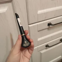 Lápiz Delineador de ojos líquido, negro, de secado rápido, suave, Lápiz Delineador de ojos a prueba de manchas, cepillo potenciador de párpados, 1 Uds.