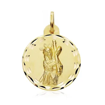 

Scapular 18k gold Christ Great Power Virgin Macarena 22mm. [AB8983]