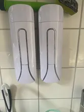 Hand-press Soap Liquid Dispenser Wall Mount Shower Gel Shampoo Bottle for Bath 