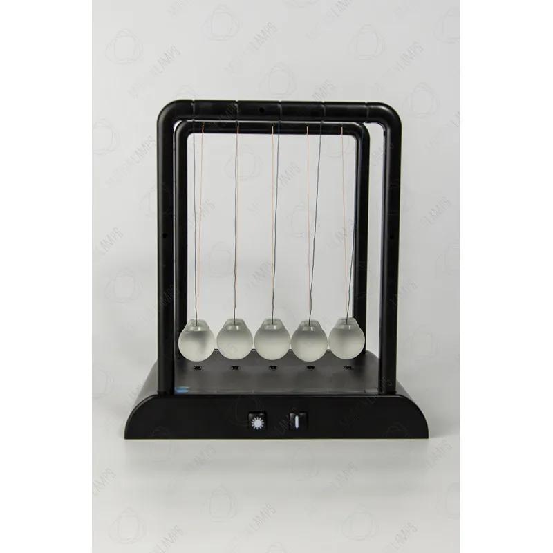 Светодинамический LED маятник Ньютона (светятся шары) 20см|Шутки и розыгрыши| |