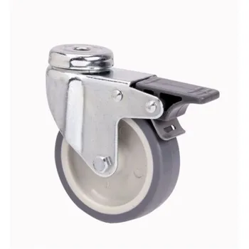 

ROTATING WHEEL C/BRAKE 060MM TW0246 AG/PAS 050KG RUBBER GR ALEX
