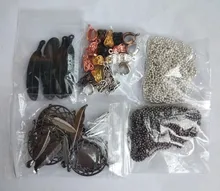 5 unids/lote, 3 tamaños, 1,5mm y 2,0mm y 2,4mm, 7 colores, cuentas plateadas, collar de cadena, Conector de cuentas de 65cm (25,5 pulgadas)