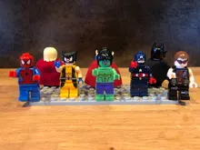 DISNEY-bloques de construcción de superhéroes, Thor, Spiderman, Hulk, figuras de acción, juguetes para niños, regalo de Navidad para niños