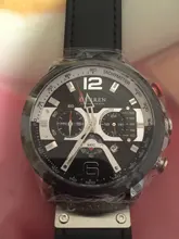 CURREN-Reloj de pulsera deportivo de lujo para hombre, cronógrafo de cuero de moda, con fecha