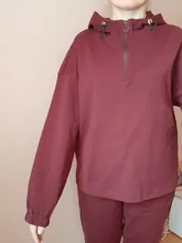 Women Suit Hoodies Amii Sport Cotton Pants Autumn Female Winter Causal Minimalism 12030276