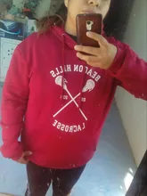 Sudadera con capucha de Teen Wolf para hombre y mujer, ropa deportiva unisex con estampado de Lacrosse y McCall 11, Stilinski 24 y Lahey 14, jersey de chándal de la serie de anime disponible en color rojo