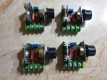 AC 220V 2000W SCR regulador de voltaje oscurecimiento reguladores controlador de velocidad del Motor termostato electrónico módulo regulador de voltaje