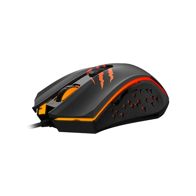 Mouse Gamer Gaming Havit Hv-ms1027 2400dpi 6 Botones Negro. Diseño de luz de respiración con la función de avance/retroceso + Diseño ergonómico con superficie antideslizante. 2
