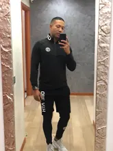 Chándal elástico de manga larga para hombre, ropa deportiva de 3 piezas para culturismo y ciclismo, mallas 2 en 1 para hombre