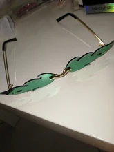 2021 de moda fuego gafas de sol de la onda sin montura estrecha Retro UV 400 Vintage gafas al aire libre ciclismo accesorio