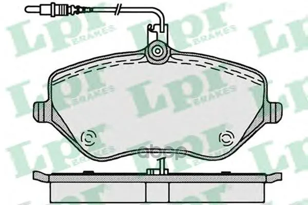 Колодки Тормозные Citroen C5/C6/Peugeot 407/607 2.0-3.0 00- Передние Lpr 05p1202 Lpr арт. 05P1202