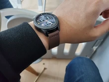 UTHAI-Correa de reloj de cuero genuino para Samsung Galaxy Watch, 42 46mm Gear S3, correa de reloj deportiva de liberación rápida 18 20 22 24mm,Z26