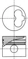 87-990100-40_поршень! D79.5x1.75x2x3 Std Vw Passat/T4 1.9d/2.4d 89 Nural 8799010040 NURAL арт. 8799010040