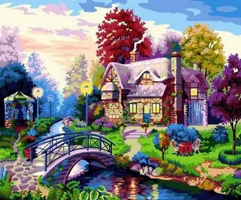 

Evening Landscape, picture by numbers color kit cg990