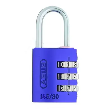 

PADLOCK SECURITY 30MM COMB. PROGRAMMABLE LILAC ABUS