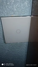 Wall-Switch Glass-Panel White Standard Crystal Ac110-220v EU 1set 1-Way
