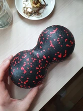 Pelota para hacer ejercicio EPP de 16x8CM, pelota de masaje de Lacrosse doble, movilidad, Bola de cacahuete para tejido profundo de liberación automiofascial