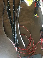 Coche LED tira de decorativo de estilismo de luz ambiental 30CM 15 lámpara SMD LED impermeable Flexible de la atmósfera blanco rojo amarillo azul