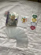 MINKYS-Mini cuaderno Kawaii de bolsillo, diario de hojas sueltas, libro de Agenda, regalo de cumpleaños, conjunto de papelería escolar coreana, 3 anillos