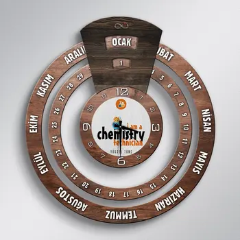 

Personalized Professional Chemical Technologist Infinite Mayan Calendar Wooden Wall Clock