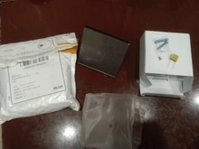 Minitiger-Interruptor táctil para luz de pared, estándar europeo, de lujo, de cristal blanco, 1 entrada y 1 vía