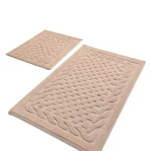 Коврики для ванной нескользящие Противоскользящие коврики противоскользящие бамби хлопок порошок 2'Li набор 60X100 см-50X60 см