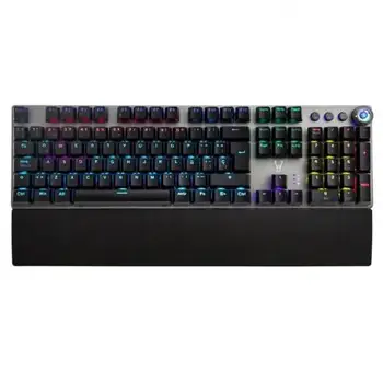 

MECHANICAL GAMING KEYBOARD WOXTER STINGER RX 1000 KR - 3 BUTTONS DOUBLE FUNCTION + CONTROL WHEEL-SWITCHES KRGD-BACKLIT-