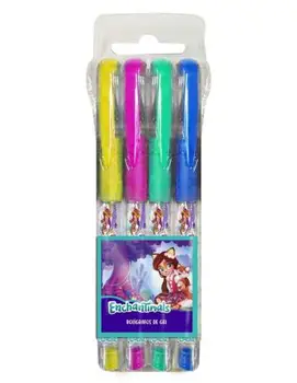 

▷ SET 4 PENS GEL AND GLITTER ENCHANTIMALS