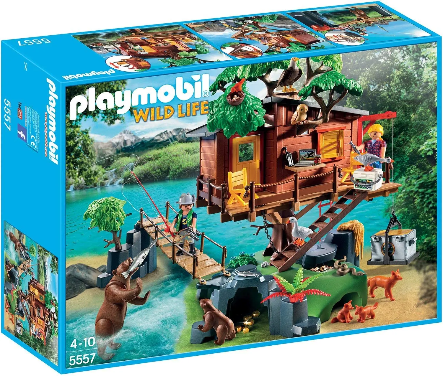 Over het algemeen Ik heb het erkend Verlichten Playmobil 5557 Adventure Tree House Game Playmobil Original For Boys Girls  From 3 Years Old - Card Model Building Sets - AliExpress