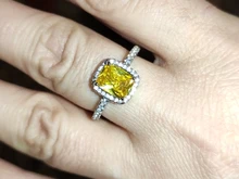 De Lujo mujer chica de cristal anillo de piedra de circonia cúbica bohemios plata Color blanco rosa amarillo anillo promesa anillos de compromiso para las mujeres