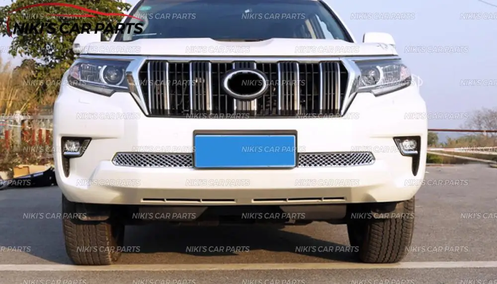 Накладка переднего бампера для Toyota Land Cruiser Prado FJ 150 2010- ABS пластик 1 комплект/2 шт. молдинг украшения