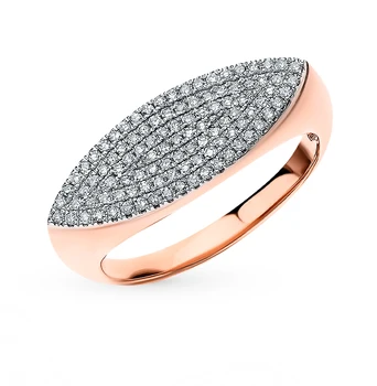 

Gold ring with diamonds sunlight sample 585