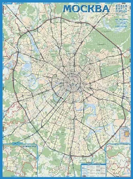 

Administrative map of Moscow "automobile", 1:30 T