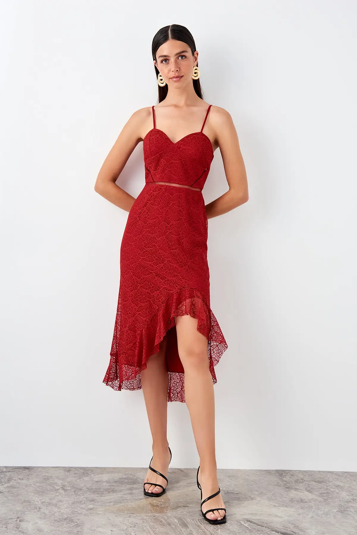 Кружевное платье Trendyol TPRSS19EL0292 | Женская одежда