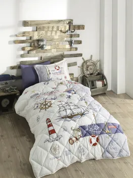 

Single Quilt and Duvet Cover Set Made of 100% Cotton Yarn