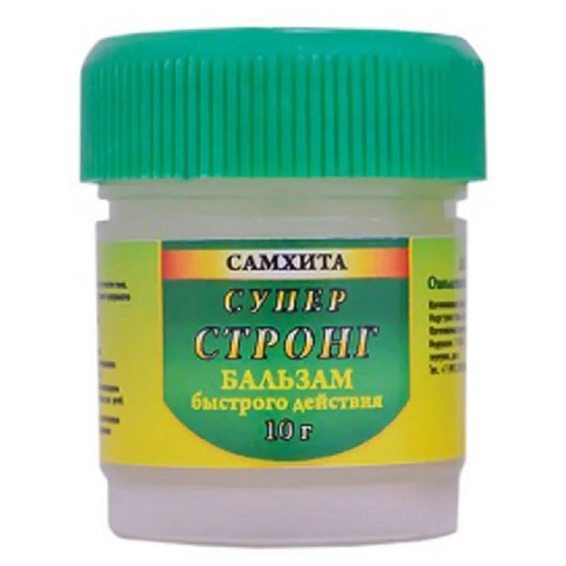 Бальзам быстрого действия Самхита Супер Стронг 10 г. от боли в суставах спине