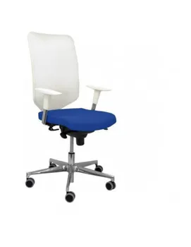 

OFFICE CHAIR MODEL OSSA WHITE FABRIC BALI BLUE COLOR