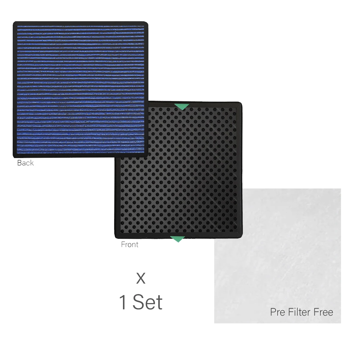 303*287*25Mm Oregon Scientific Cf8410 Filtro Compatibile Con Purificatore D'Aria E Prefiltro