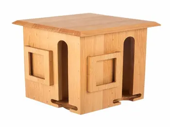 

Wooden Beech Tree Nostalgic Rotating Tea Box