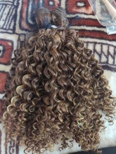 FASHION IDOL-mechones de pelo sintético rizado Afro, malla con división frontal con cierre, extensiones de cabello falso tejido de 16-20 pulgadas