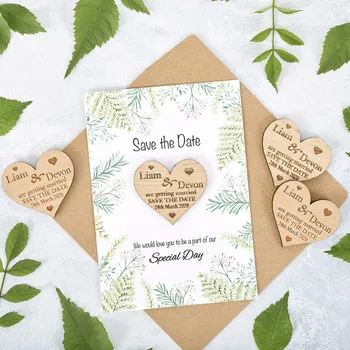 

Custom Rustic heart fridge magnet, wood save the date magnets, shabby Wedding Invite, Thank You Favor gift, wedding announcement