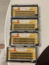 QSTY-Conjunto de pestañas postizas individuales, extensiones de pestañas largas naturales, 60 mechones/caja de maquillaje 20D visón Flare Cilio