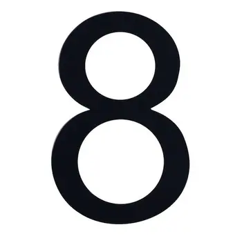 

Number 8 sign, Black